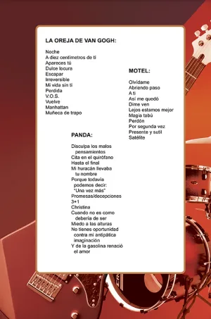 Álbum de Guitarra Fácil - No.391 - La Oreja de Van Gogh - Panda - Motel